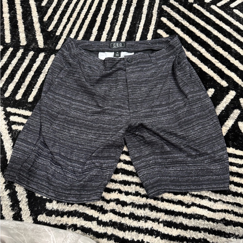 Champion Men's Black Gray Shorts Size 38